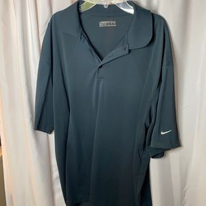 Men’s Nike Dri-Fit golf shirt-dark grayish teal